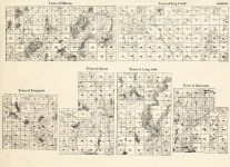 Washburn County - Minong, Frog Creek, Evergreen, Sarona, Long Lake, Barronett, Wisconsin State Atlas 1930c